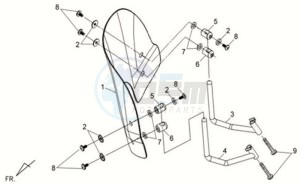 FIDDLE II 125S drawing WINDSCREEN