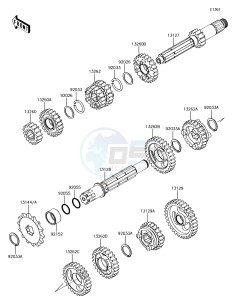 KX85-II KX85DEF EU drawing Transmission