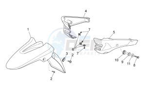 Breva 1200 drawing Front mud.-Pillar