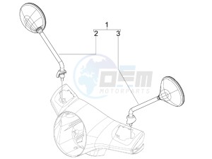 GTS 300 ie Touring drawing Mirror