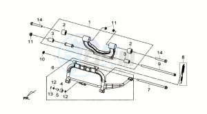 GTS 300i ABS drawing CENTRAL STAND -SIDE STAND- KICKSTARTER PEDAL