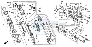 CR125R drawing REAR CUSHION (CR125RM/RN/RP/RR)