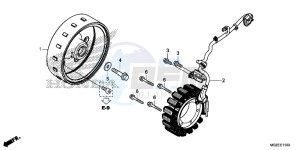 CB500FE CB500F UK - (E) drawing GENERATOR