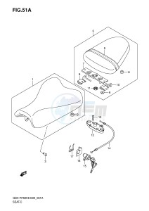 GSX-R750 (E2) drawing SEAT (GSX-R750K7 P37)