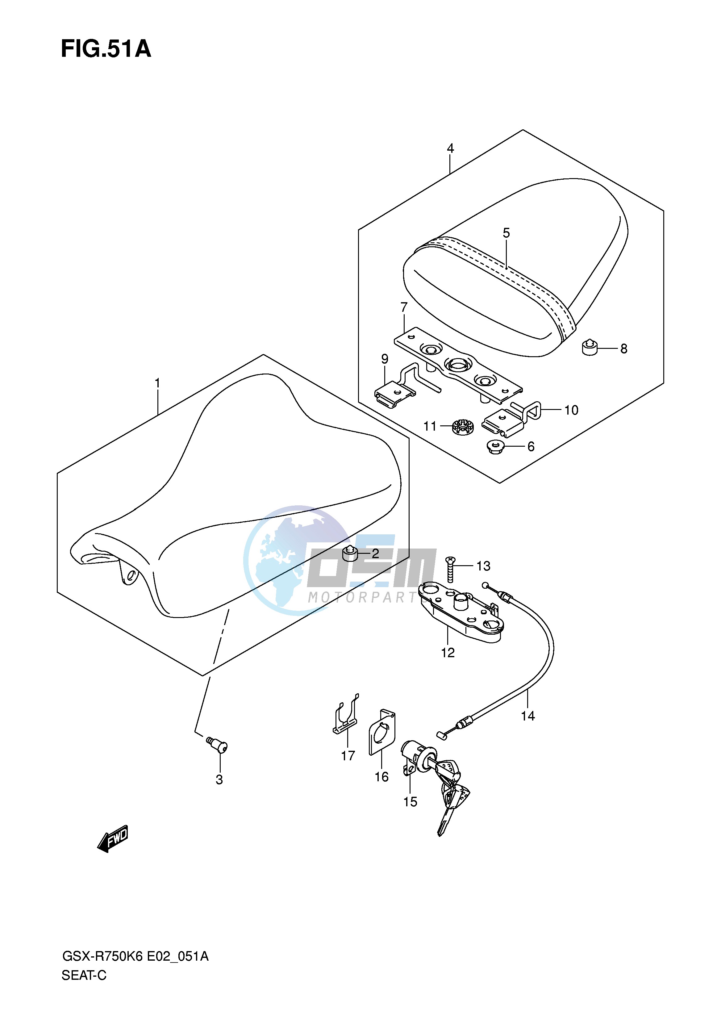 SEAT (GSX-R750K7 P37)