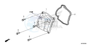 SH125AD SH125i UK - (E) drawing CYLINDER HEAD COVER