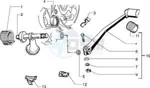 PX 150 E drawing Starter lever