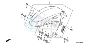 CB600FA9 Australia - (U / ABS) drawing FRONT FENDER