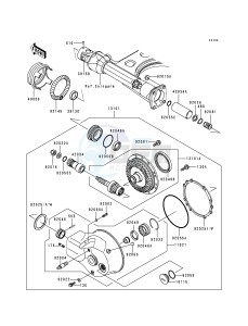 VN 1500 E [VULCAN 1500 CLASSIC] (E1) [VULCAN 1500 CLASSIC] drawing DRIVE SHAFT_FINAL GEAR