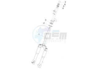 Liberty 125 4T Delivery E3 NEXIVE drawing Fork/steering tube - Steering bearing unit