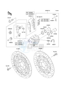 ZR 750 H [ZR-7S] (H1-H5 H5 CAN ONLY) drawing FRONT BRAKE-- H4_H5- -