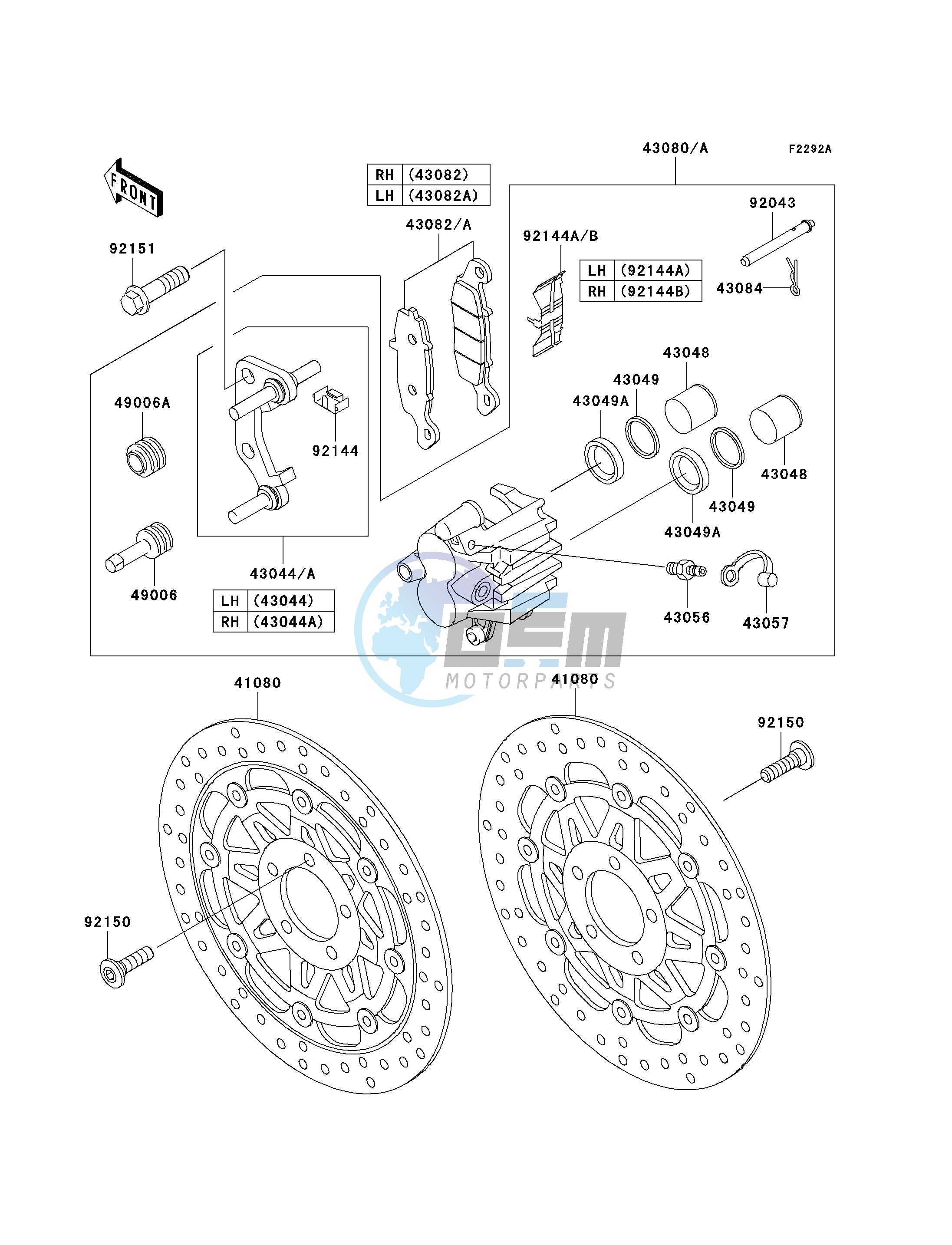 FRONT BRAKE-- H4_H5- -