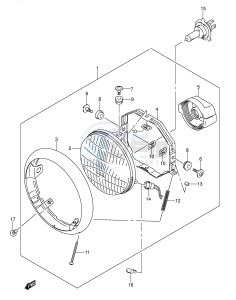 RV125 (E19) VanVan drawing HEADLAMP (E2)