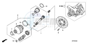 TRX420FPAC TRX420 ED drawing PROPELLER SHAFT