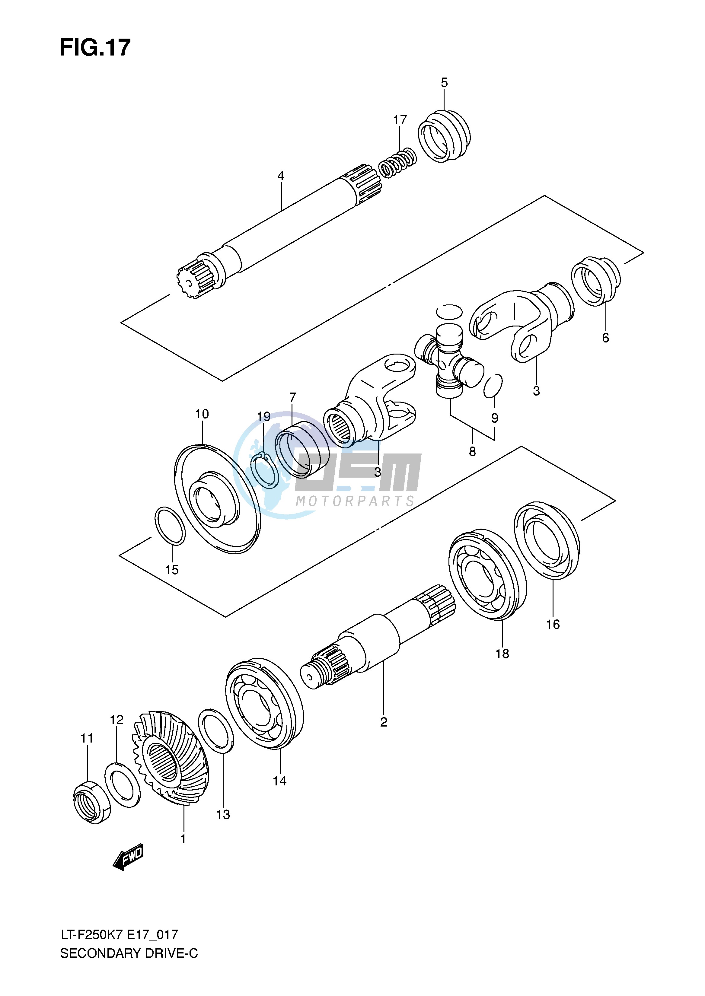 SECONDARY DRIVE (E17,E24)