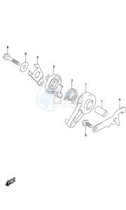 DF 9.9A drawing Throttle Control w/Remote Control