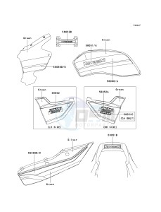 ZR 1200 A [ZX 1200 R] (A1-A3) drawing DECALS-- GREEN- --- ZR1200-A3- -