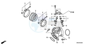 VT750CA9 UK - (E / MKH MME ST) drawing INTAKE MANIFOLD