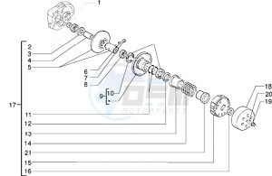 Skipper 150 my98 drawing Driven pulley