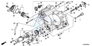 TRX500FPMD TRX500FPM Australia - (U) drawing FRONT CRANKCASE COVER