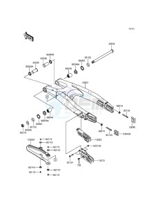 KX250F KX250ZGF EU drawing Swingarm