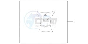 CBR1000RA9 Europe Direct - (ED / ABS MME REP) drawing TANK PAD