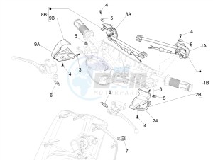 PRIMAVERA 125 4T 3V IGET IE ABS-NOABS E2-E4 (APAC) drawing Selectors - Switches - Buttons