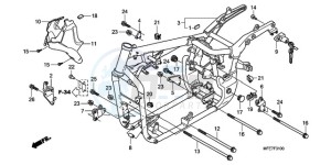 VT750C2F9 Australia - (U / KMH MME) drawing FRAME BODY