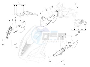 Fly 50 4T 4V USA (EMEA) drawing Front headlamps - Turn signal lamps