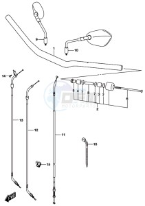 GSX-S750A drawing HANDLEBAR