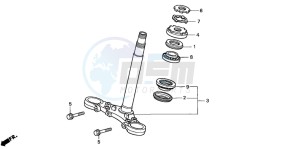 CB600F HORNET S drawing STEERING STEM