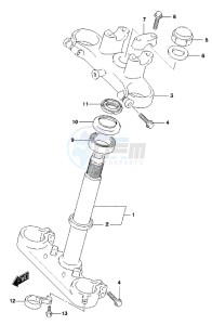 RM85L drawing STEM, STEERING