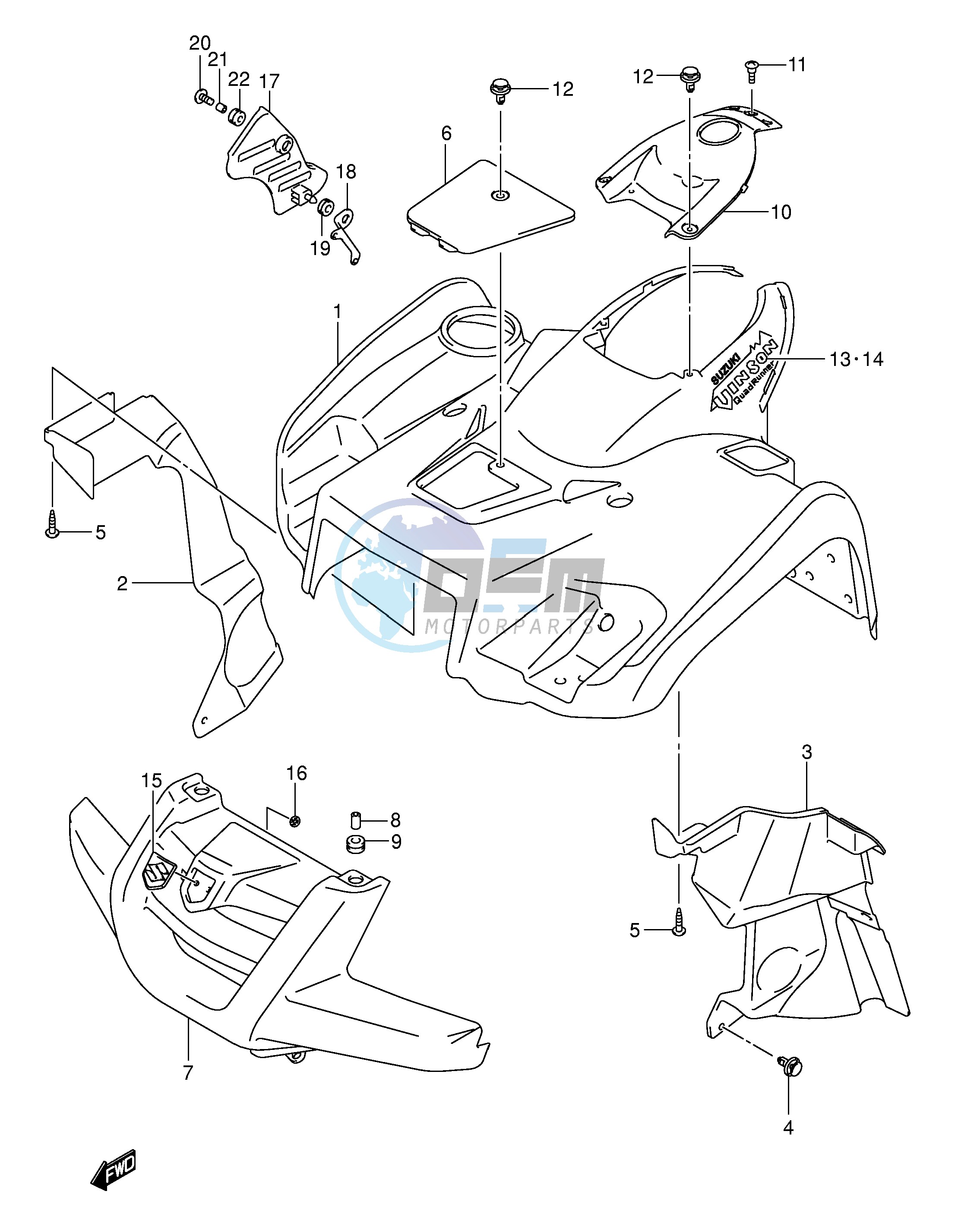 FRONT FENDER (MODEL K4)