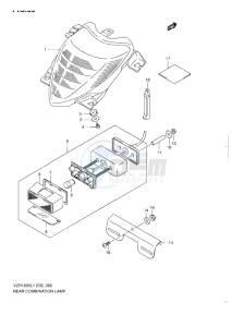 VZR 1800 Z drawing REAR COMBINATION LAMP