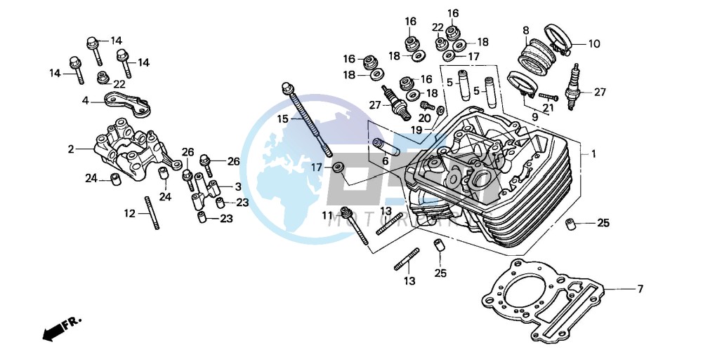 CYLINDER HEAD (FRONT)