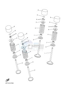 WR250X (32DP) drawing VALVE