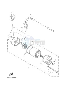 MT09A MT-09 ABS 900 (2DR1 2DR2) drawing STARTING MOTOR