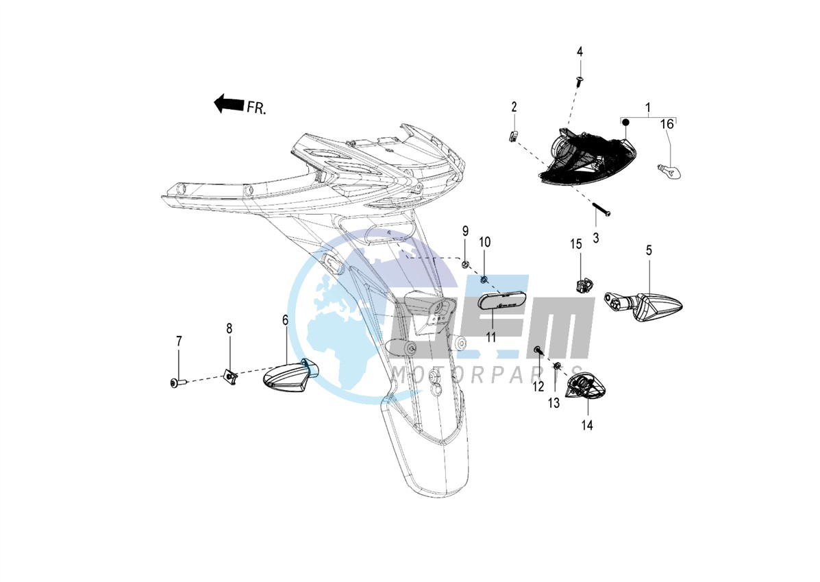 Rear headlamps - Turn signal lamps