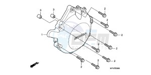 CB1000RAC drawing A.C. GENERATOR COVER