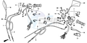 CMX250C REBEL drawing SWITCH/CABLE(CM)