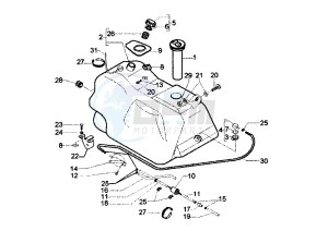 X9 EVOLUTION 250 drawing Fuel Tank