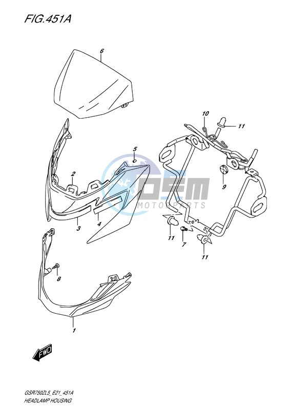 HEADLAMP HOUSING