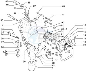 X9 500 drawing Flywheel Cover-Oil Filter