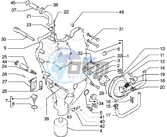 Flywheel Cover-Oil Filter