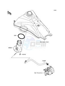 KFX450R KSF450BBF EU drawing Fuel Pump