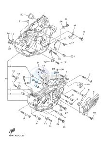 WR450F (1DX1 1DX2) drawing CRANKCASE