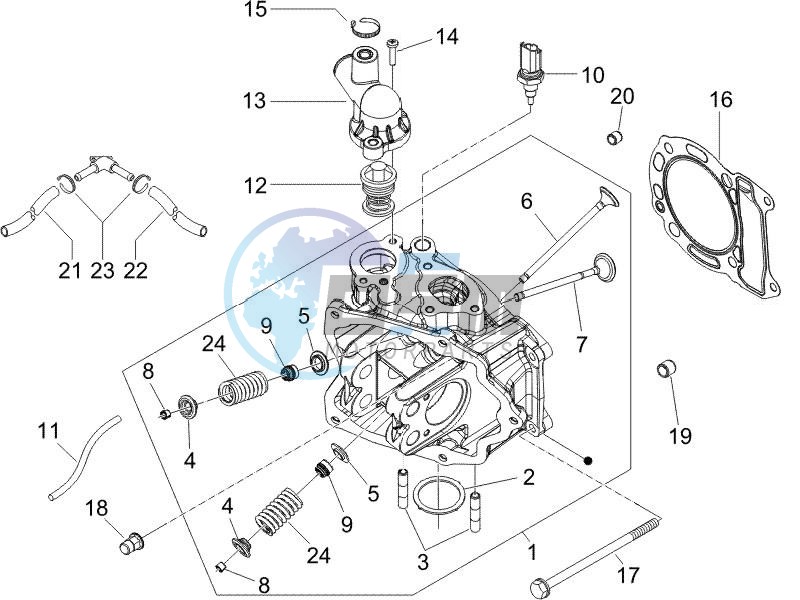 Cilinder head unit - Valve