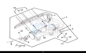 JOYMAX Z 300I ABS (LW30W1-EU) (L9) drawing MUFFLER ASSY