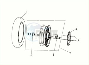 E-FIDDLE (EK4LW2-EU) (M2) drawing REAR WHEEL