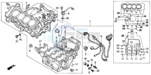 CBR600FS drawing CRANKCASE